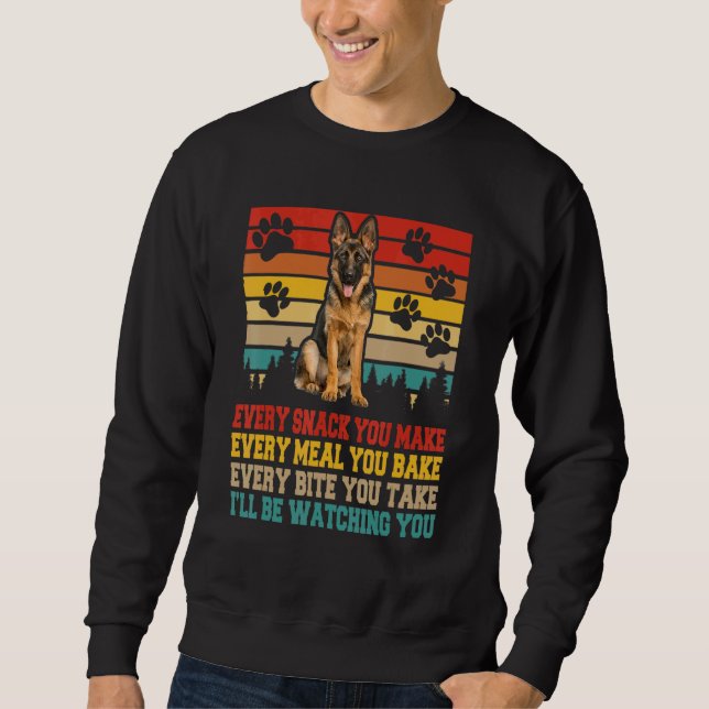 Moletom Atividades de Cachorro german shepherd Corresponde (Frente)