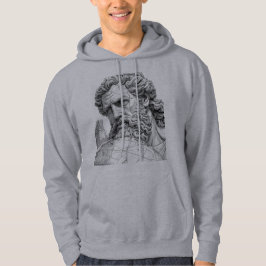 Moletom Atlas Titan Close-Up Mythology Sketch Art Hoodie