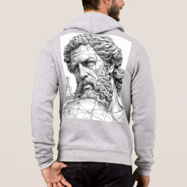 Moletom Atlas Titan Close-Up Mythology Sketch Art Hoodie