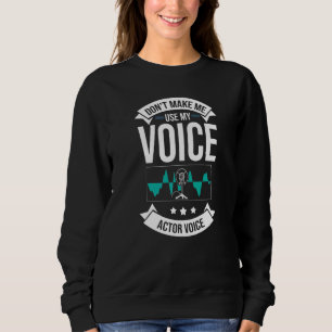Moletom Ator de Voz Atriz de Voz Atuação Talento Voz