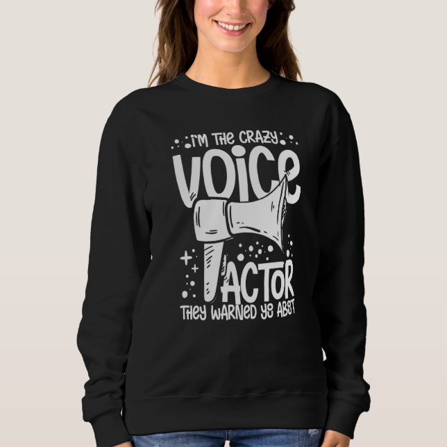 Moletom Ator de Voz Locutor Atriz Talento de Atuação Voz (Frente)