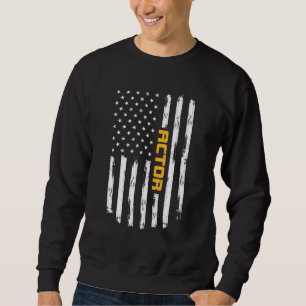 Moletom Ator Proud Positivo Carrer Vintage Bandeira Americ