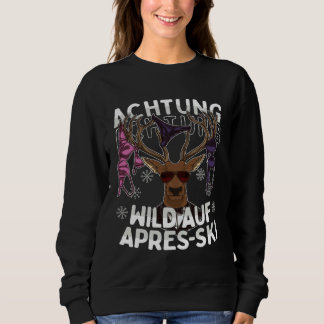 Moletom Attention Wild Auf Apres Ski  Tear Off Deer Ski Gr