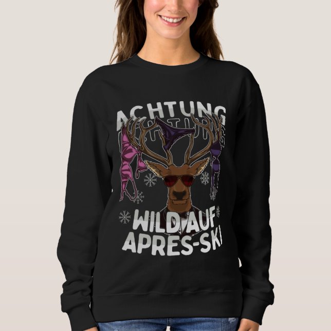 Moletom Attention Wild Auf Apres Ski  Tear Off Deer Ski Gr (Frente)