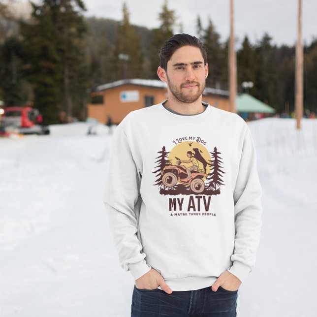 Moletom ATV Adventure cão-pai-mãe fora de estrada (Criador carregado)