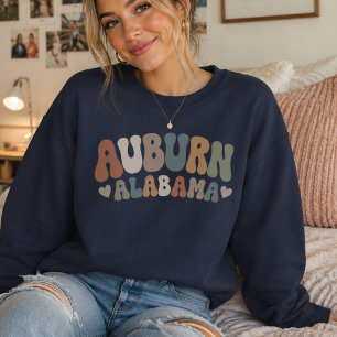 Moletom Auburn Alabama Fofo Retro