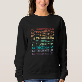 Moletom Audio Visual Technician Vintage AV Tech
