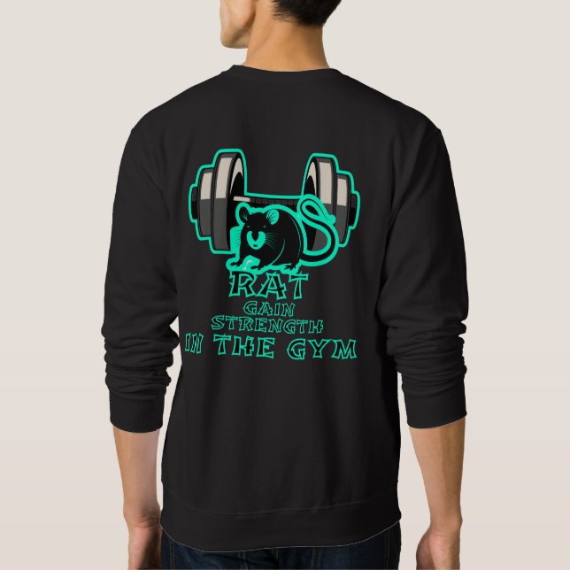Moletom aumento da força do rato no ginásio (Verso)