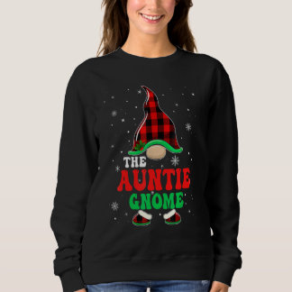 Moletom Auntie Gnome Buffalo Plaid Matching Family Christm