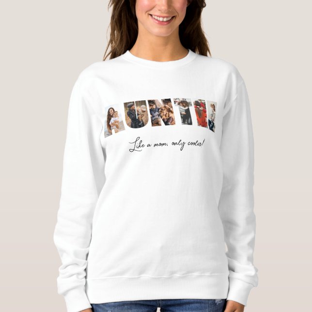 Moletom Auntie Photo Collage Sweatshirt (Frente)