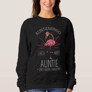 Moletom Auntiemingo Auntie Flamingo Aunt Tita Tia Tia Faun