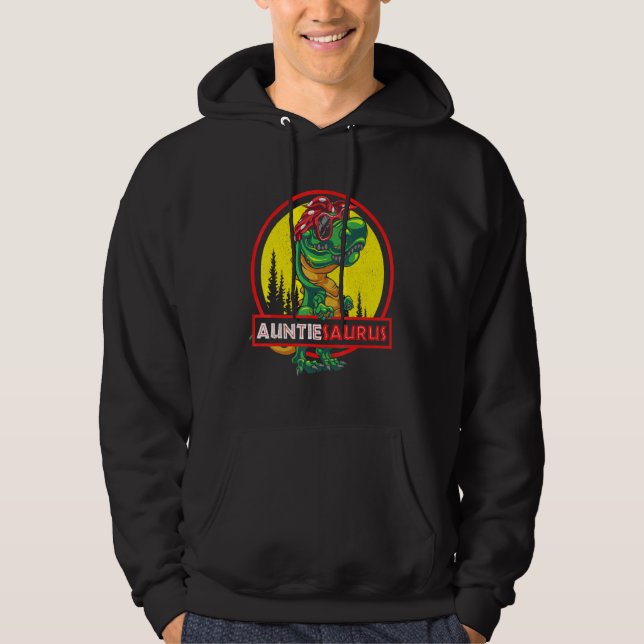 Moletom Auntiesaurus T Rex Auntie Saurus Dinossaur Mulhere (Frente)