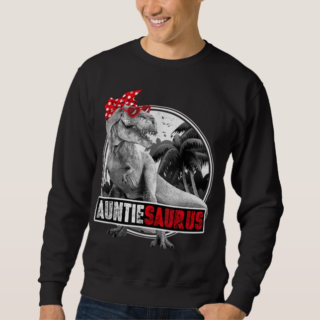 Moletom Auntiesaurus T-Rex tia Dinossaur (Frente)