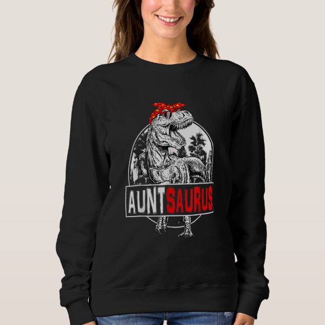 Moletom Auntsaurus Rex Dinosaur Tia Saurus Matchin (Frente)