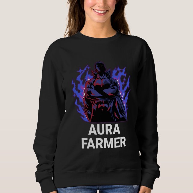 Moletom Aura Farmer Cool Anime Super Hero (Frente)