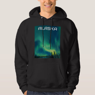 Moletom Aurora Borealis Norte light Alaska sky noite H