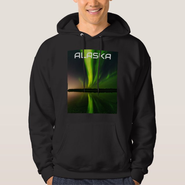 Moletom Aurora Borealis Norte luzes no Alasca noite (Frente)