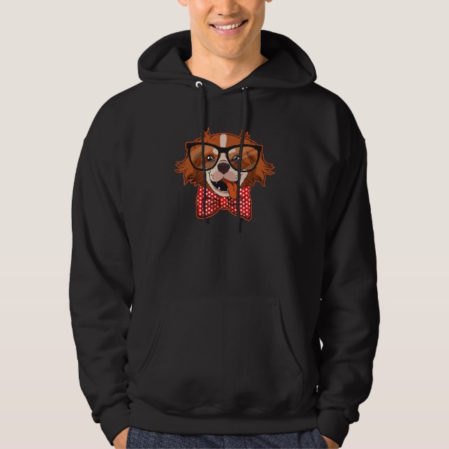 Moletom Aussie Com Óculos Bonitos E Cachorro Vermelho Arco (Frente)