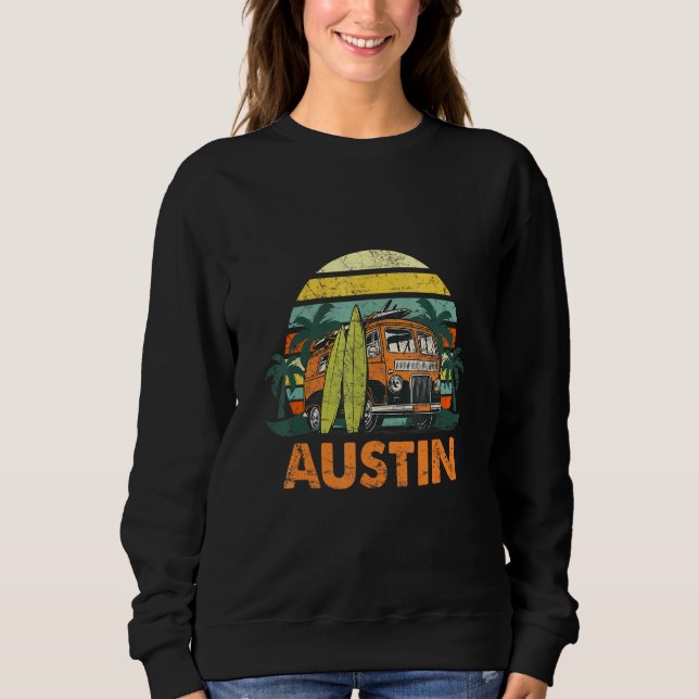 Moletom Austin Retro Camper Texas Family Camping Tx (Frente)