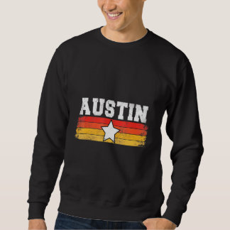 Moletom Austin Retro Star Texas Pride Vacine Humor