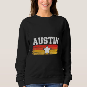 Moletom Austin Retro Star Texas Pride Vacine Humor