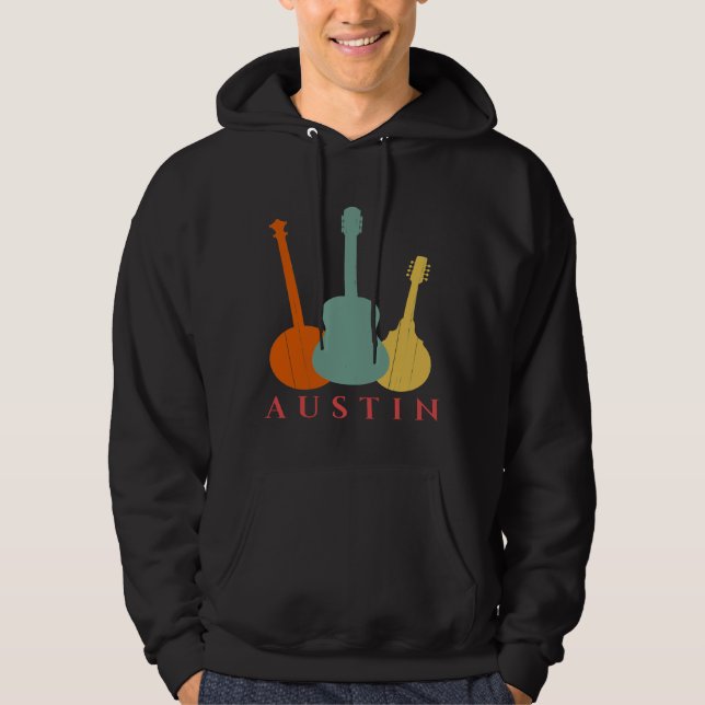 Moletom Austin Texas - Música em apuros (Frente)