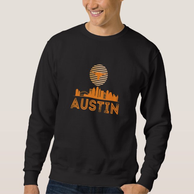 Moletom Austin Texas Vintage Sunset (Frente)