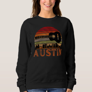 Moletom Austin Texas Vintage Sunset Music Capital