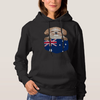 Moletom Australia Flag Shih Tzu Dog In Pocket