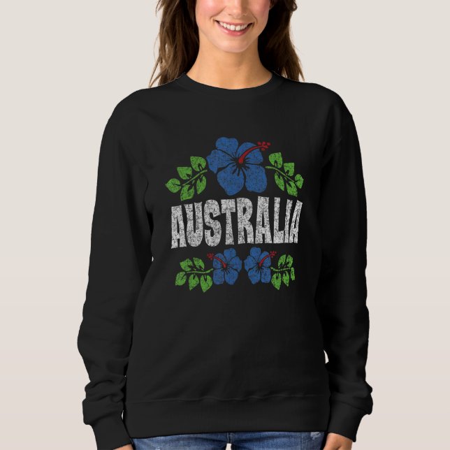 Moletom Australia Flowers Distressed Color Print (Frente)