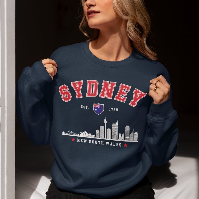Moletom Australia’s Sydney Urban Skyline (Criador carregado)