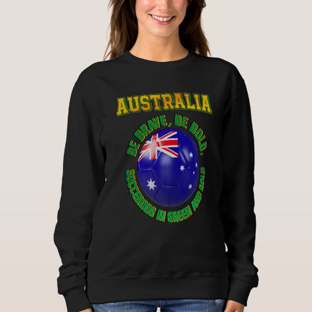 Moletom Australia Slogan for Australian football team fans (Frente)