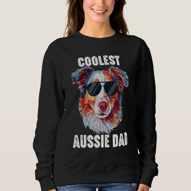 Moletom Australian Shepherd Dad Coolest Aussie Dad for Dog (Frente)