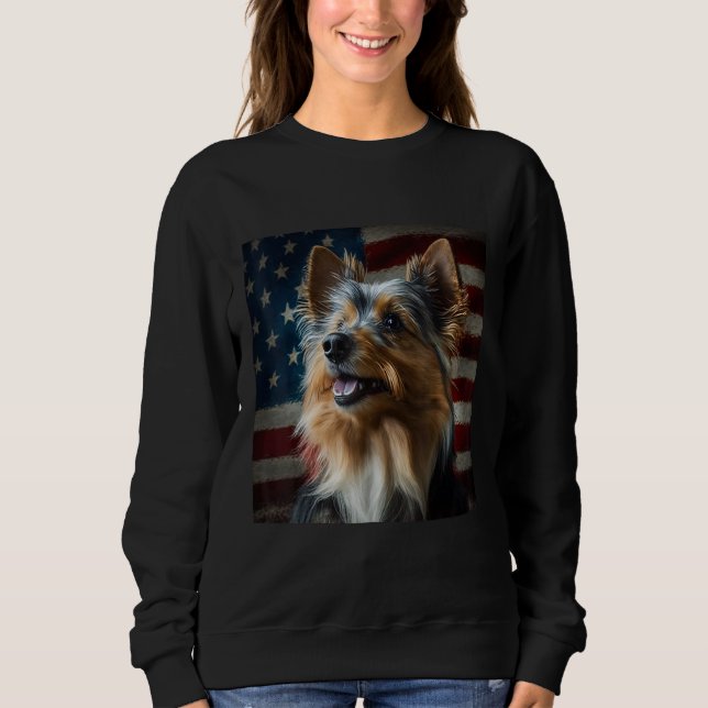 Moletom Australian Terrier 4th of July  Australian Terrier (Frente)