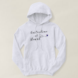 Moletom Australiano No Coração Hoodie, Aus