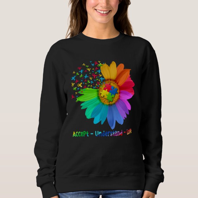 Moletom Autism Awareness  Accept Understand Love Autism Mo (Frente)