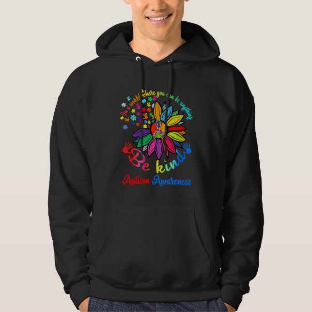 Moletom Autism Awareness   Be Kind Puzzle Heart Kindness (Frente)