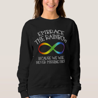 Moletom Autism Awareness Embrace The Rainbow Infinity Anti