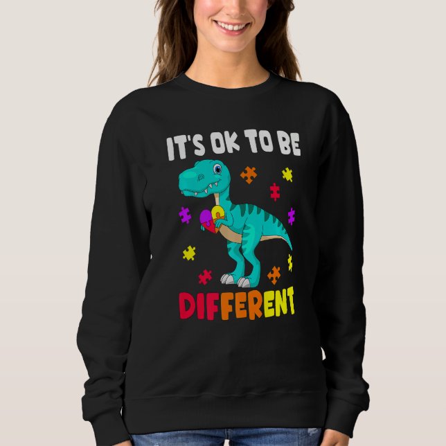 Moletom Autism Awareness It's Ok To Be Different Autism Di (Frente)