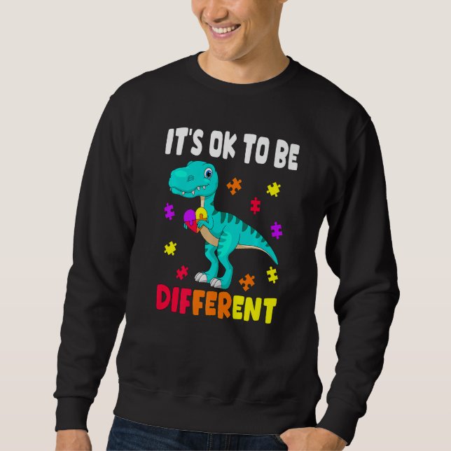 Moletom Autism Awareness It's Ok To Be Different Autism Di (Frente)