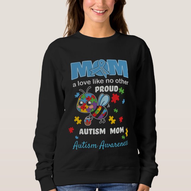 Moletom Autism Awareness Mom Mother Love Proud Autism Mama (Frente)