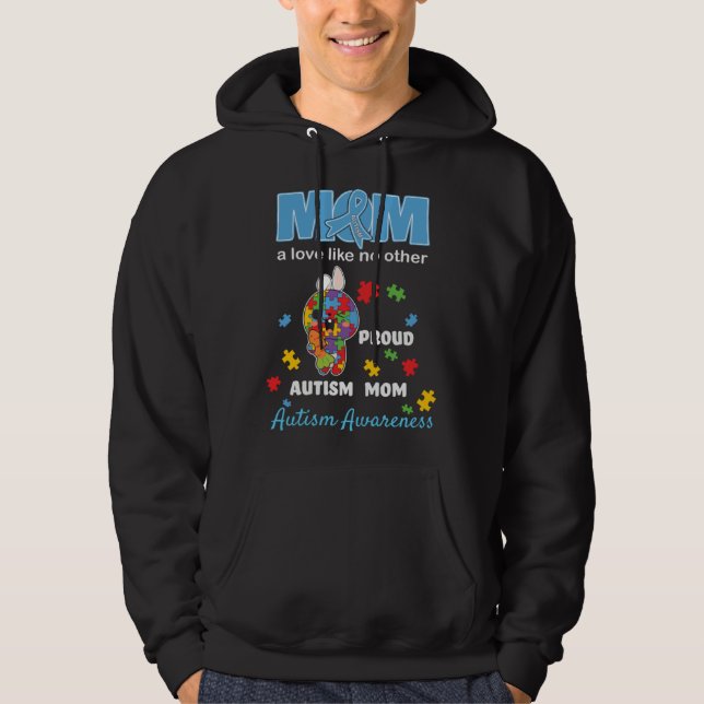 Moletom Autism Awareness Mom Mother Love Proud Autism Mama (Frente)