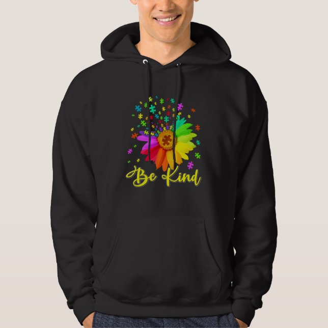 Moletom Autism Awareness Month Be Kind Cute Men Women Kids (Frente)