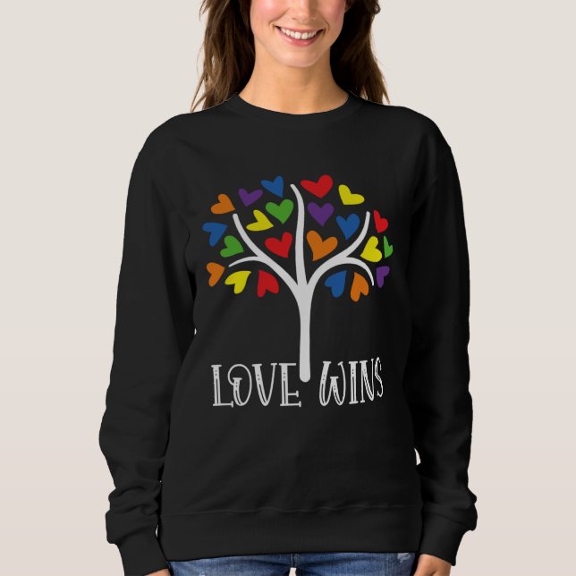Moletom Autism Awareness Month Tree Love Wins ASD Supporte (Frente)