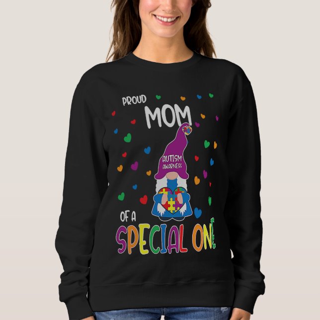 Moletom Autism Awareness Proud Mom Family Matching (Frente)