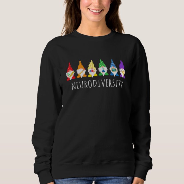 Moletom Autism Awareness Shirt Gnome Neurodiversity Gifts  (Frente)