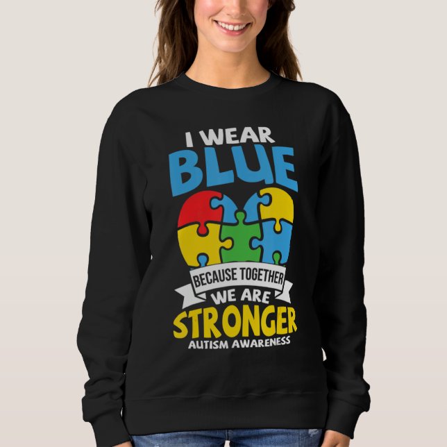 Moletom AUTISM AWARENESS Support Autism Kids for Mãe Pai 4 (Frente)