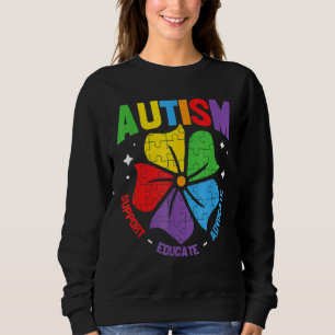 Moletom AUTISM AWARENESS Support Autism Kids for Mamãe Pai