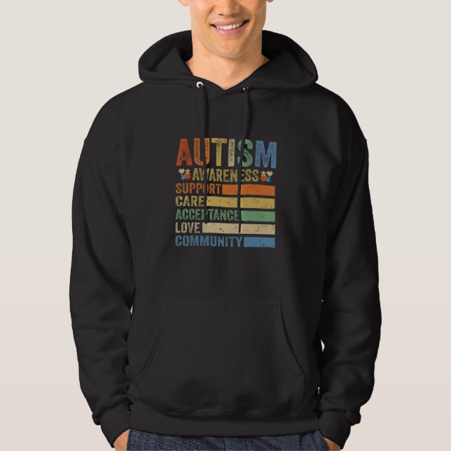 Moletom Autism Awareness Support Care Acceptance for women (Frente)