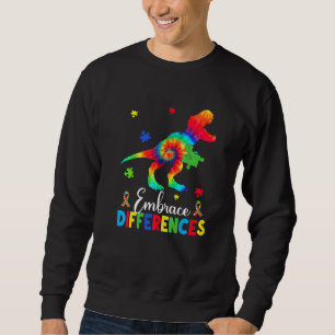 Moletom Autism Dinossaur Quebra-cabeça Piece Embrace Difer